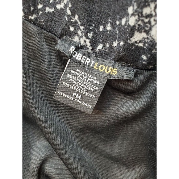 Robert Louis Midi Skirt Women's Petite Medium Black Plaid Lined Button Front - Picture 6 of 7